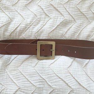 Free People Tan Leather Belt (S/M)